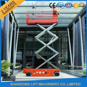 China Battery Powered Self Propelled Scissor Lift Platform for Aerial Installation / Maintenance Working on sale