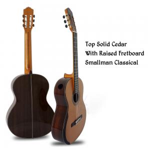 China Custom Handmade Raised Fretboard and SinglePort Lattic Bracing Classic Guitar with Free Case wholesale