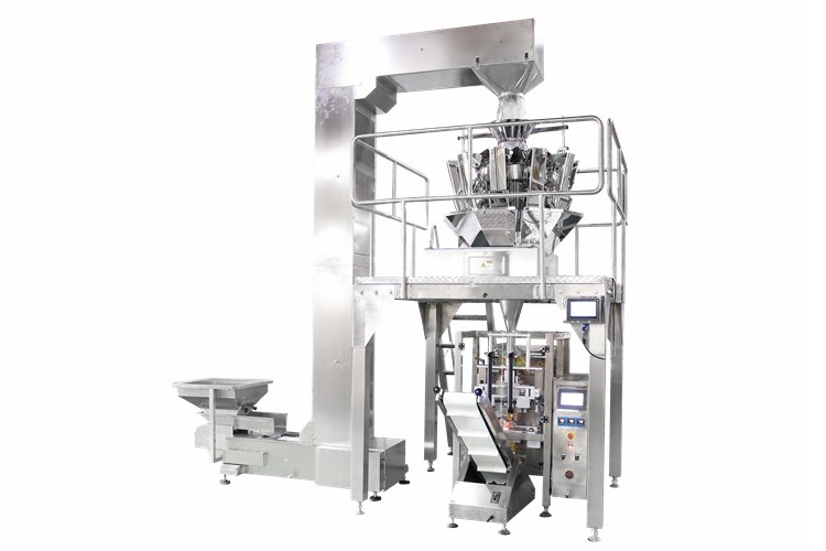 Multi Heads Weigher Automated Packing Machine with Separate PID Temperature