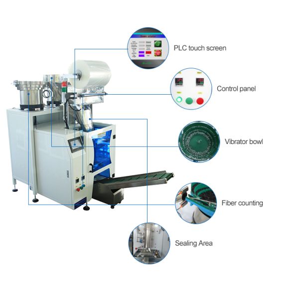 Fully Automatic Feeding Filing Screws Hardware Packing Machine