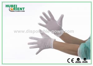 China OEM Disposable Nylon Gloves For Clean Room 40D White Color on sale