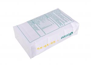 China Polyethylene Laminated Valve Sealed Kraft Paper Stand Up Pouch 70 - 80 gsm wholesale