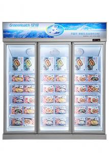 China Cold Chian Glass Door Freezer Display Cabinet Electronic Thermostat Control wholesale