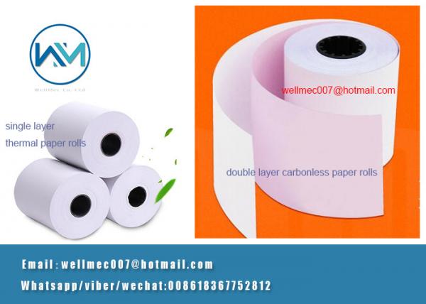2Ply/two roll Carbonless Paper/Thermal Paper Roll Slitting Rewinder Machine Manufacturer in China