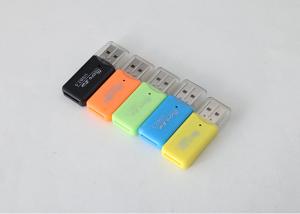 China 4.8 X 2 X 0.6cm Portable Card Reader USB 2.0 For SD SDHC Memory Card 2gb 4gb 8gb wholesale