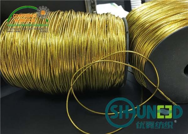 Quality Custom Gold and Silver Garments Accessories Round Elastic Cord Thread String for Hanging for sale