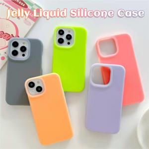 China Mobile Shockproof Cell Phone Back Cover Jelly Liquid Silicone Case For Iphone 14 / 14pro / 14 Pro Max / 13 / 13pro wholesale