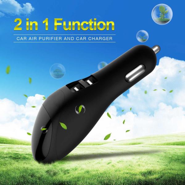 Quality Intelligent LED USB Car Charger Air Freshener 103 Mm X 33 Mm X 32 Mm Size for sale