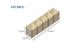 China Welded Wire Mesh Military Barrier , Defensive Wall Hesco Barrier Mil 5 2424 wholesale