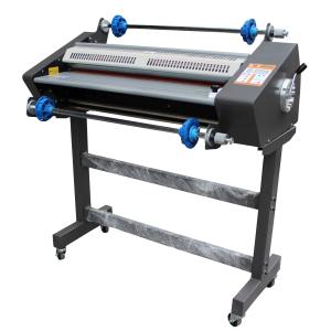 China 650mm Hot And Cold Roll Laminator Machine With LCD Display Reverse Function wholesale