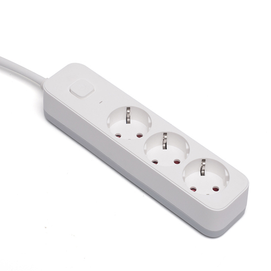 3 outlet Germany Type Extension Socket With On/Off Switch