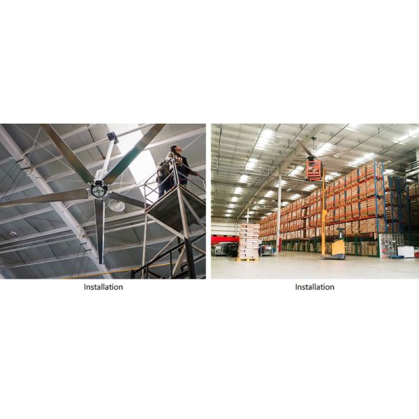Large Industrial Ceiling Fan For Warehouse Large Hvls Fans For Factory D.Fans Series