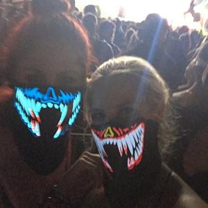 China 2018 hot sale light up led el mask for festival Parties high brightness masquerade costume Mask wholesale