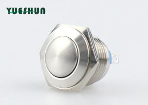 China Self Reset Rugged Metal Pushbutton 16mm Ball Head Pin Terminal Long Mechanical Life wholesale