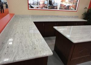 China Gray White Indian Granite Kitchen Counter Tops , Household Granite Kitchen Worktops wholesale