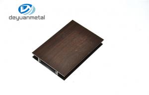 China 6063 T5 Wood Grain Aluminum Windows Profile , Aluminium Frame For Office Room wholesale